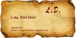 Lay Dalibor névjegykártya